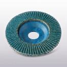 DLN Zirconium flap discs blue nylon backing