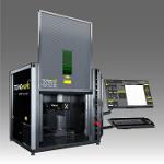 All-in-one laser marking station with electrical door