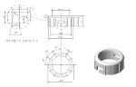 9916 Fixing ring nut for 99 series fittings