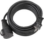 Extension cable for buildung site IP44 10m black