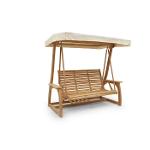 wooden swing bench teak 150 cm 