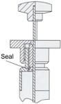Dosage of Gas & Liquids - Series G - Static PTFE-Seal Topping the Glass Barrel