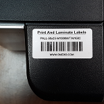 Print and Laminate labels
