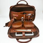 Personalized Unisex Pu Leather Organizer Laptop Bag 16"