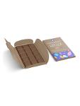 Chocolate bar wallet medium size kraft brown eco-friendly