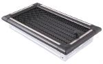 Ventilation fireplace grill EXCLUSIVE 16x32cm with graphite / inox shutter