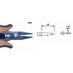 Strong, smooth, pointed, short nose pliers, ESD