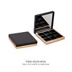 Nine pans square eyeshadow palette with mirror