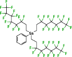 Tris(3,3,4,4,5,5,6,6,7,7,8,8,8-tridecafluorooctyl)phenyl tin