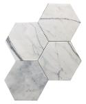 10” Hexagon Calacatta Oro Marble Polished Tile