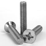 M4 x 50mm Countersunk Pozi Machine Screws Stainless Steel A2