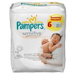 Pampers sensitive wet wipes 6×56 pieces