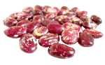Red variegated polished beans