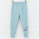 Grey-blue jogger trousers for girls