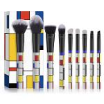 9PCS Magic Tube Makeup Brush Set, Synthetic Hair, Plastic Ha