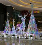 3D PVC Fantasy LED Christmas Tree Shopping Mall Decorations