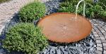 Fountain water bowl corten steel TURIN without overflow