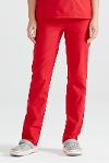 Red medical pants, women - Red