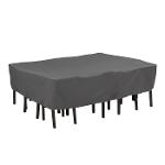 Protective Cover Rectangular Table With Garden Chairs