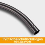 PVC Bends for cable protection with solvent welded socket*