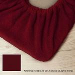 Thick FROTTE sheet with elastic band - 21 burgundy