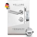 Toilet - bathroom door handles, Vellure® door handle set made of stainless steel