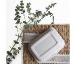Compostable BIO food container 2-chamber 850 ml - 125 pcs