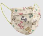 Medizer Kids Series Meltblown Colorful Teddy Bear Patterned Surgical Mask