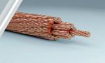 Flexible uninsulated conductor twisted from copper wires