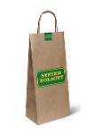 kraft wine  paper bags with protected seal