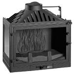 UNIFLAM 700 STANDARD fireplace insert with damper, left side glass, air supply ref. 607-713-DP