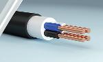 Power cable with copper core with polyethylene insulation (XLPE)
