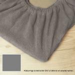 Thick FROTTE sheet with elastic band - 16, dark gray