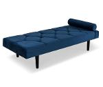 Daybed Melvin in petro blue with black legs, 185x75x40 cm