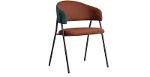 Louise dining chair | Rust color velvet