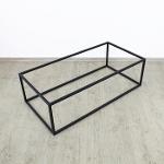 Welded steel frame for low coffee table