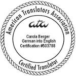 Certified German to English Translations