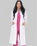 Medical Gown for Women, Long, White