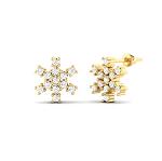 Delicate Beauty for Every Occasion Flake Cluster Stud Earrings