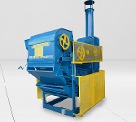 OBC-25SC stationary grain cleaner with a cyclone