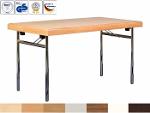 Folding table Hugo with a solid beech edge
