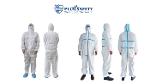 DISPOSABLE SURGICAL COVERALL WITH HOOD PROTECTIVE SUIT