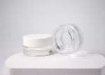 Straight sided concentrate glass cosmetic jar