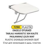 7290 PLASTIC DISABLED SHOWER SEAT