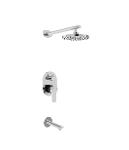 Two outlets round concealed shower set | lav009