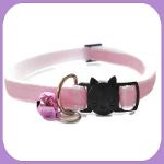 Soft Velvet Kitten Collar - Baby Pink