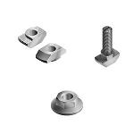 Hammer head screw and hammer nut