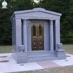 New Design Natural Granite Cemetery Mausoleum