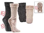 6522 - Fluffy Home Socks with Alpaca and Anti-Slip