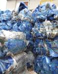 PET FILM clear and light blue BALES SCRAP/WASTE.